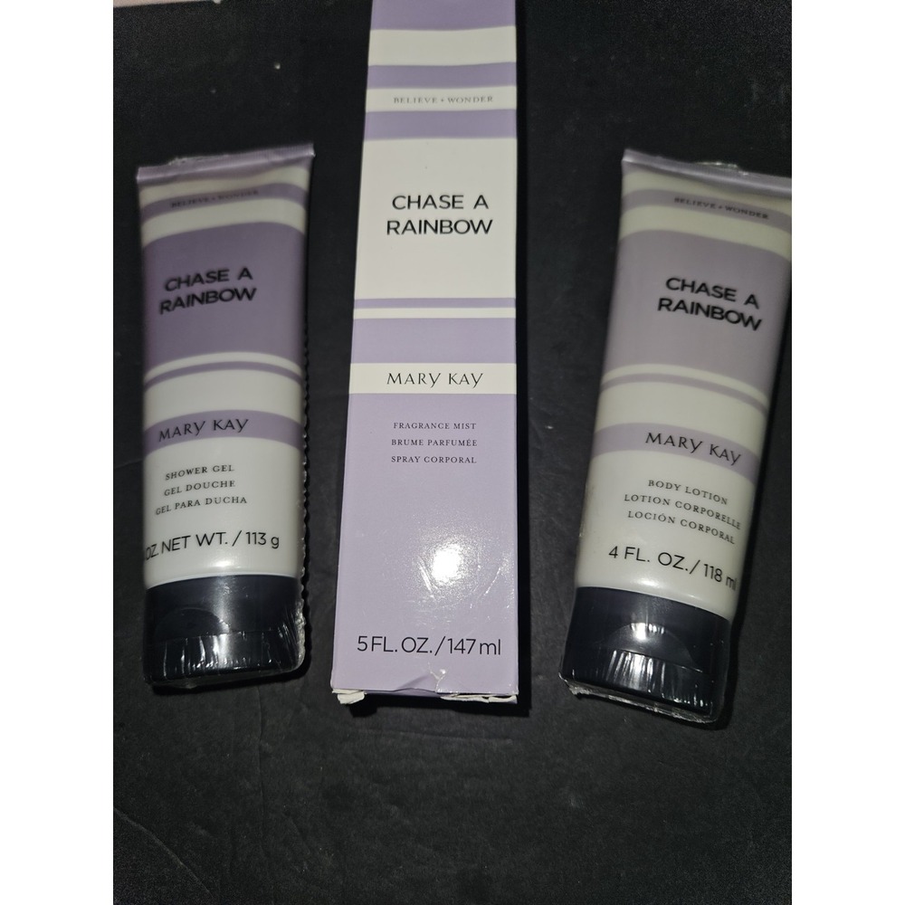 Mary Kay 3 Pc Set Believe And Wonder Chase A Rainbow Set New And Sealed
